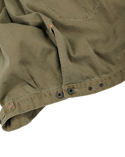 lost & found NICENESS NICENESS H.Thornhill Vintage Treat Herringbone Trucker Khaki