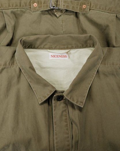 lost & found NICENESS NICENESS H.Thornhill Vintage Treat Herringbone Trucker Khaki