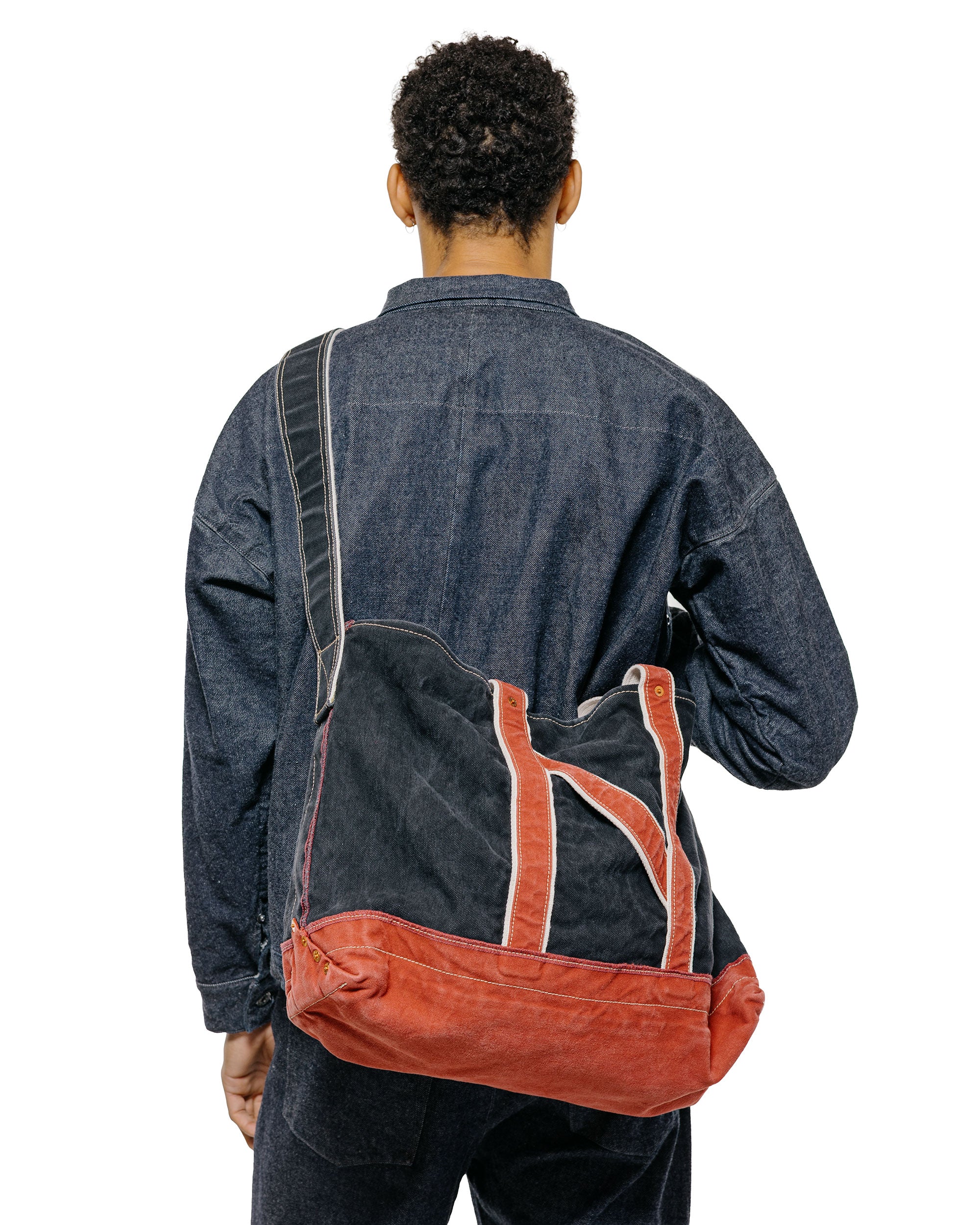 バッグ NICENESSL.LESH CANVAS SHOULDER STRAP BAG NICENESS L.Lesh Canvas Shoulder Bag Strap Black/Red