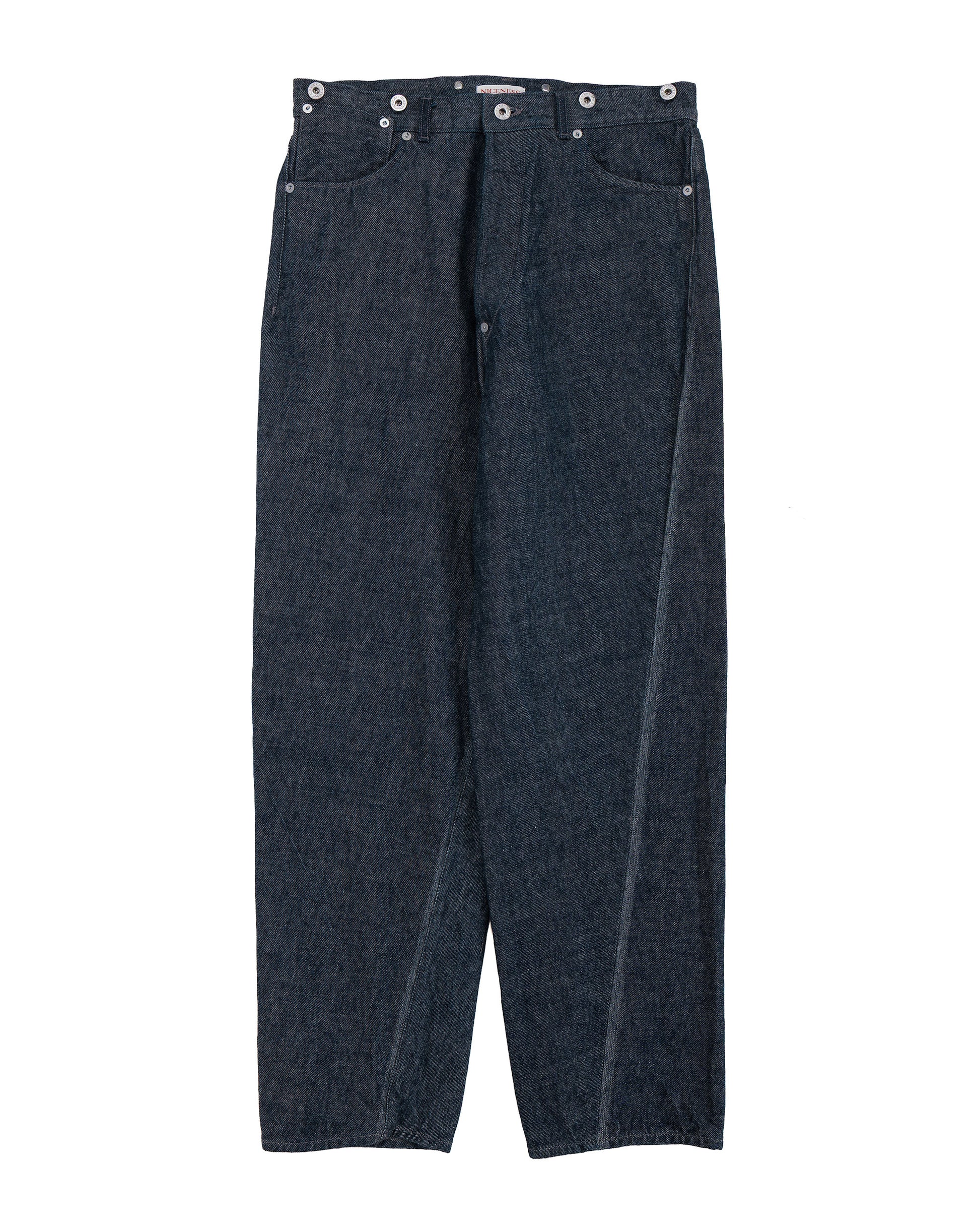 NICENESS Sharky Raw Denim Twist Jeans Indigo