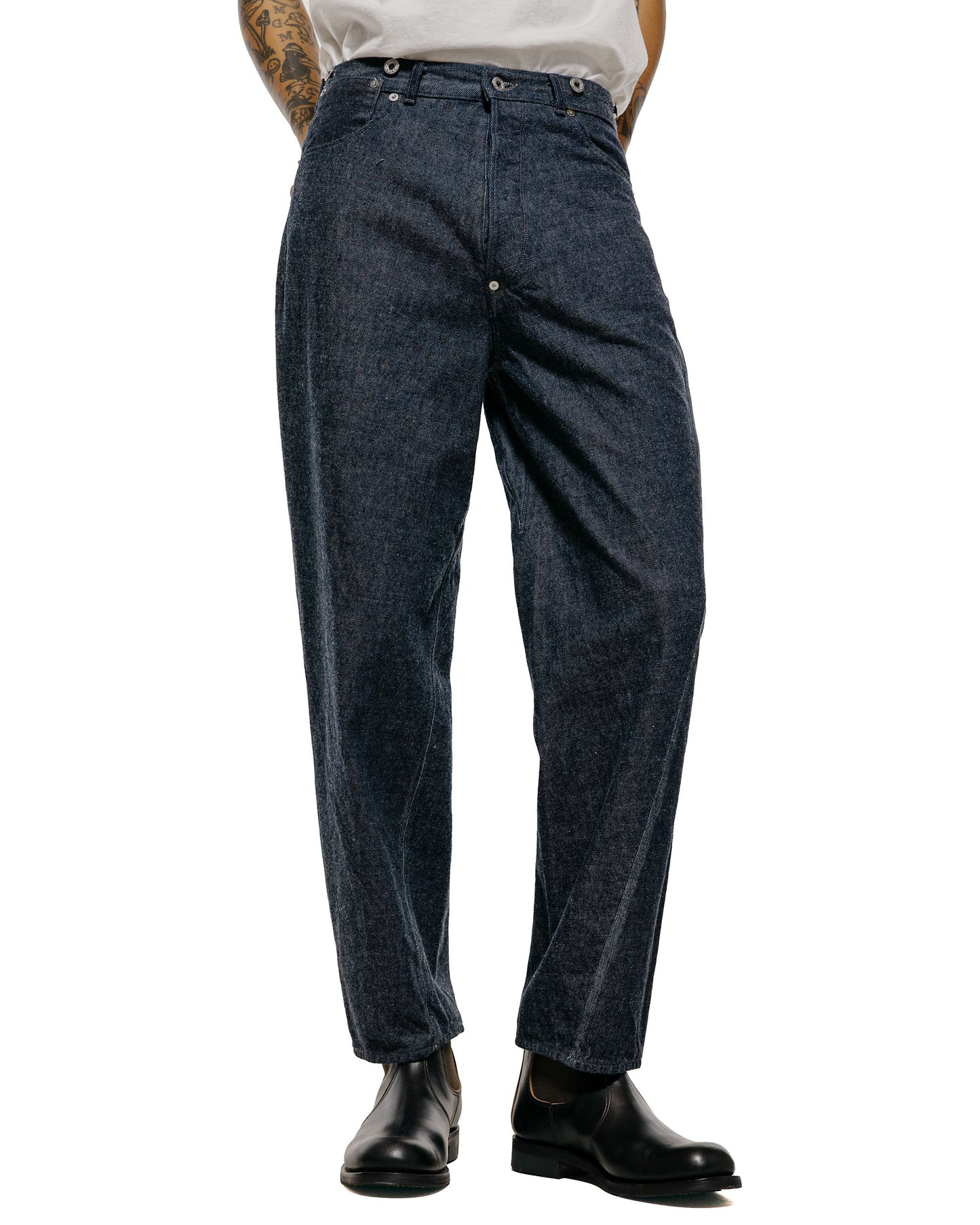 NICENESS Sharky Raw Denim Twist Jeans Indigo