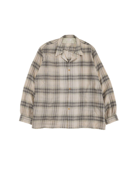 NICENESS Thom Open Collar Jacket Shirt Light Green