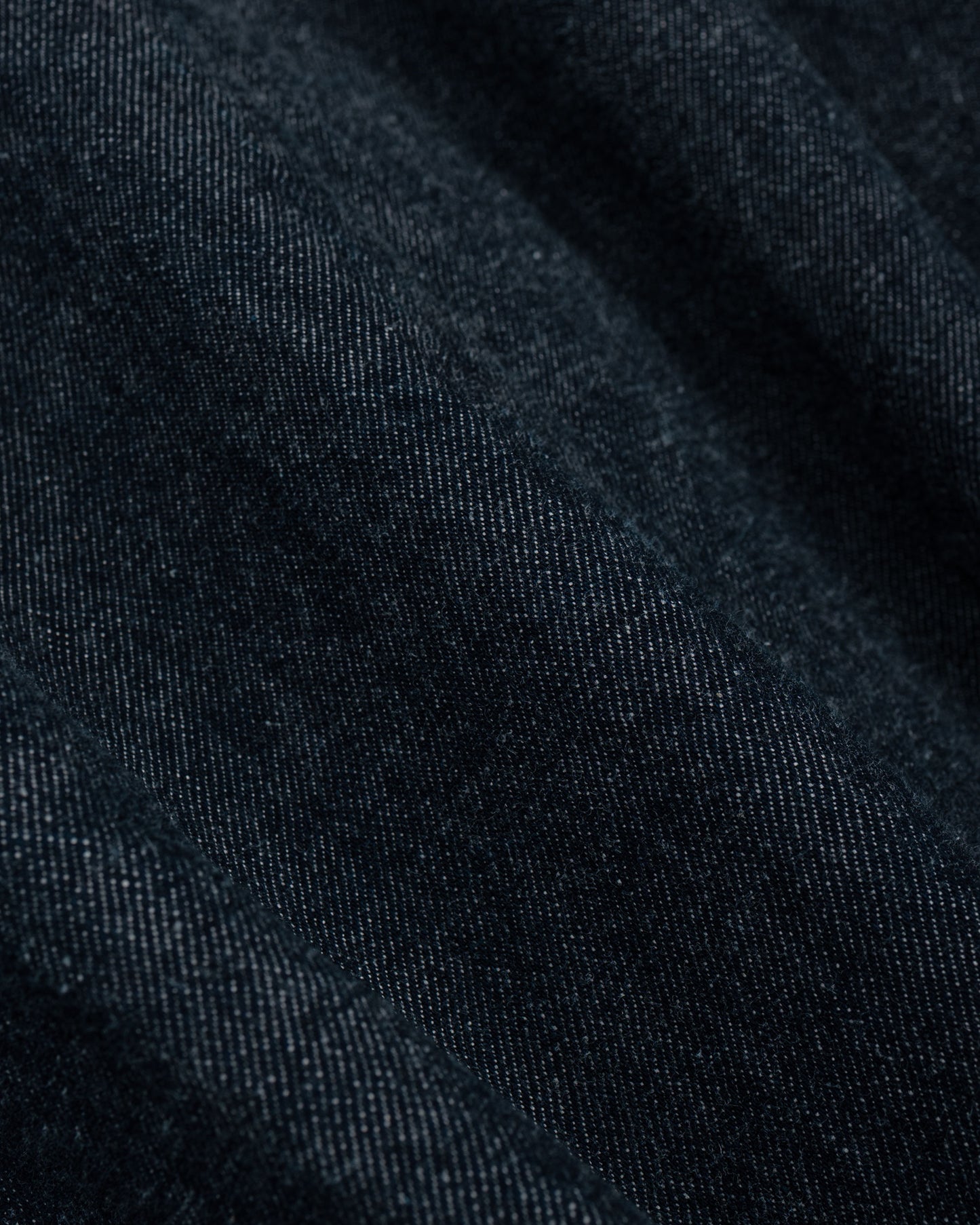 NICENESS Thornhill Raw Denim Tracker Jacket Indigo