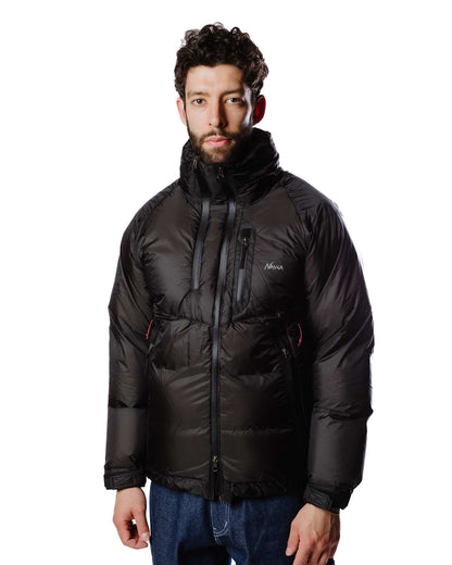 Nanga Aurora Light Down Jacket Black Model Close Up