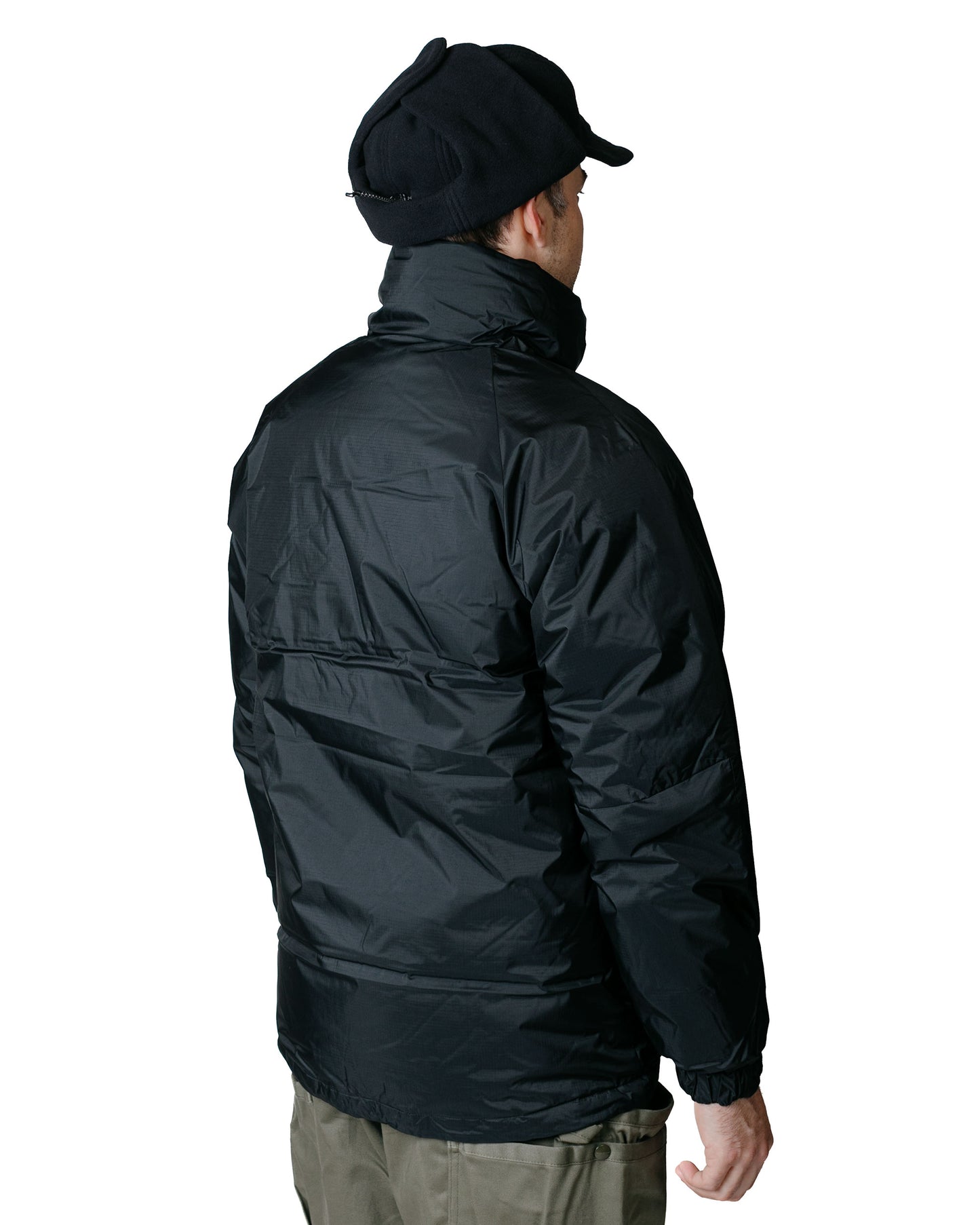 Nanga Aurora Stand Collar Down Jacket Black model back