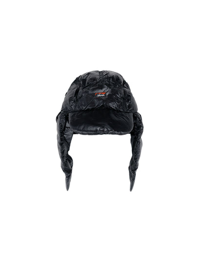 Nanga Mountain Lodge Down Ear Flap Cap Black
