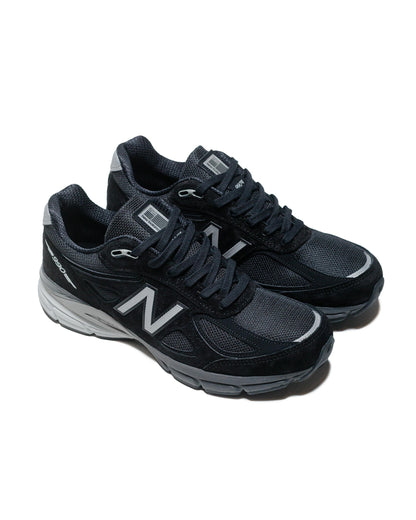 New Balance U990BL4 Black/Silver front side