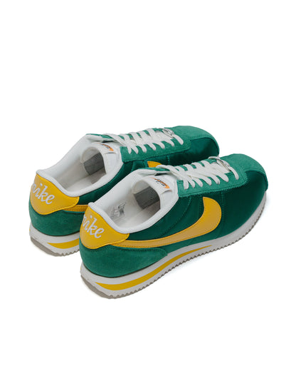 Nike Cortez TXT Gorge Green/Yellow Ochre side back