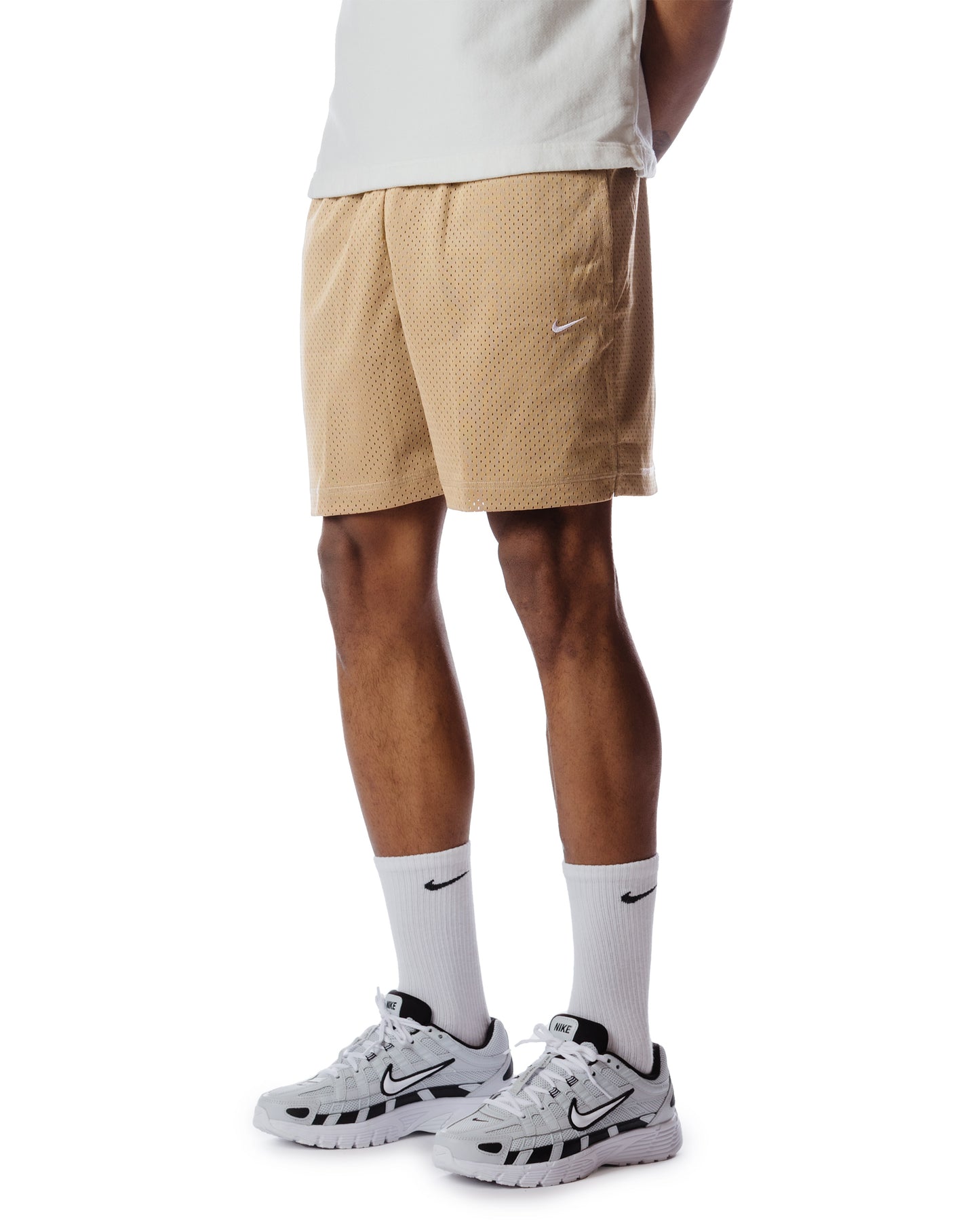 Nike Sportswear Authentics Mesh Shorts Khaki Front