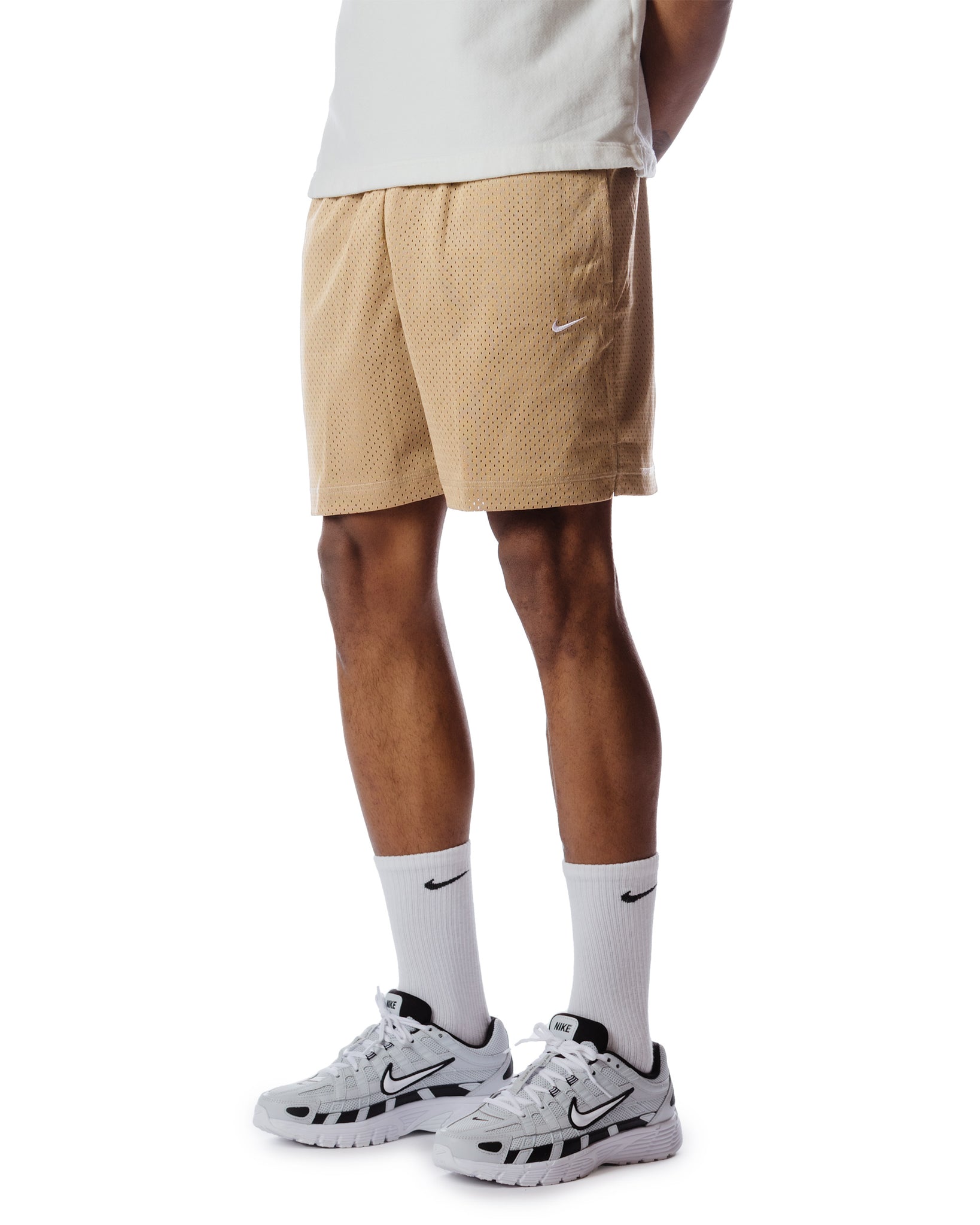 Nike Sportswear Authentics Mesh Shorts Khaki Front