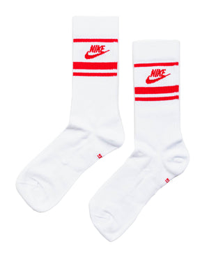 Nike Sportswear Everyday Essential Crew Socks White/University Red (3 Pack)