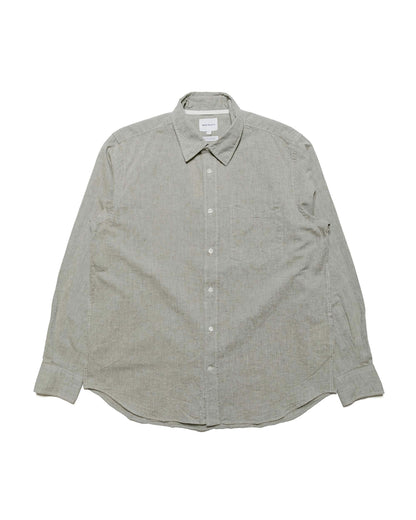 Norse Projects Algot Relaxed Cotton Linen Shirt Ivy Green