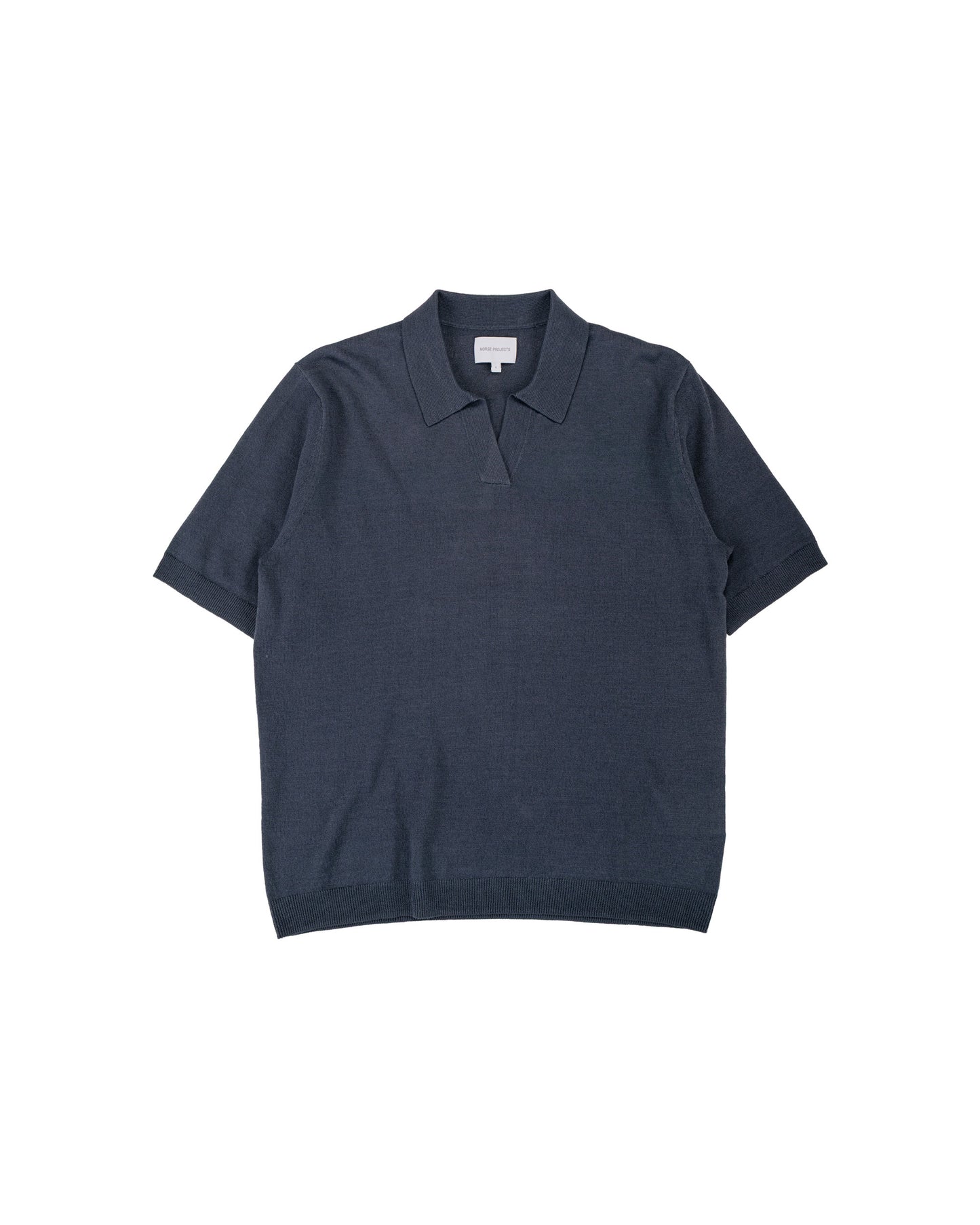 lost & found Norse Projects Norse Projects Anholt Cotton Paper Polo Graphite