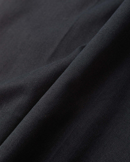 Norse Projects Benn Relaxed Cotton Wool Twill Pleated Trouser Black Fabric