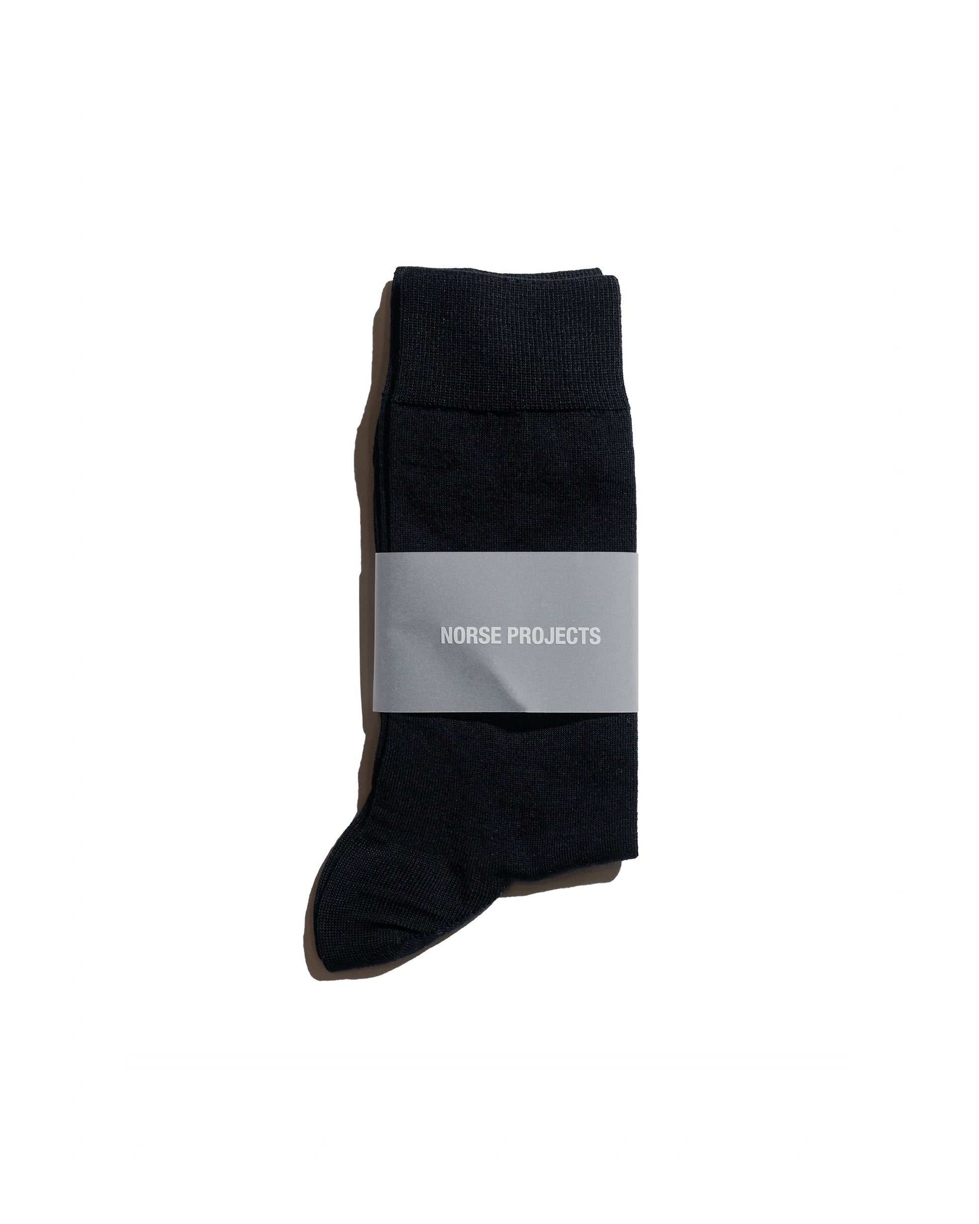 Norse Projects Bjarki Tech Merino Sock All Black