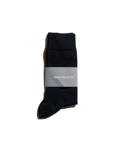 Norse Projects Bjarki Tech Merino Sock All Black