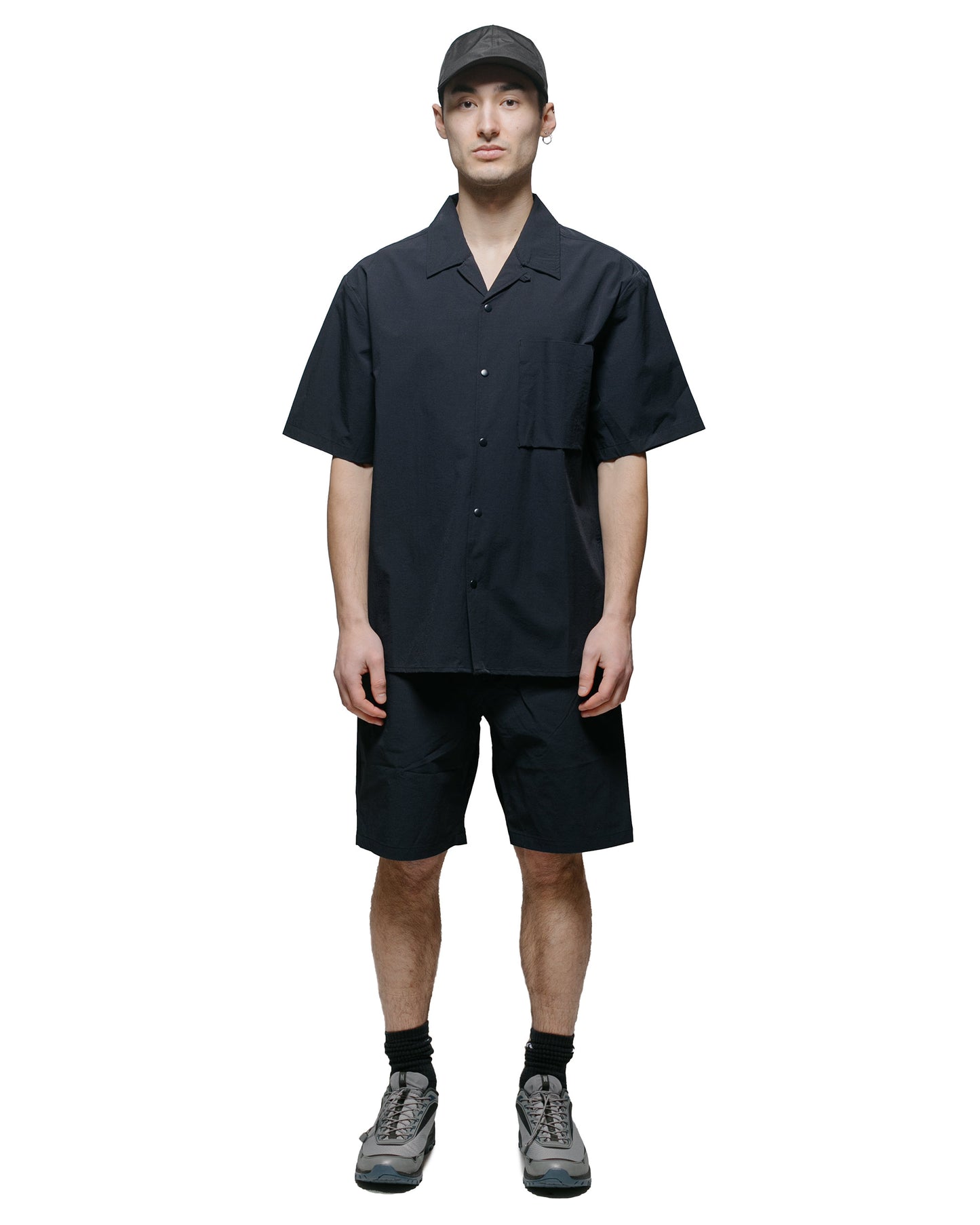 Norse Projects Aaren Travel Light Short Dark Navy model full