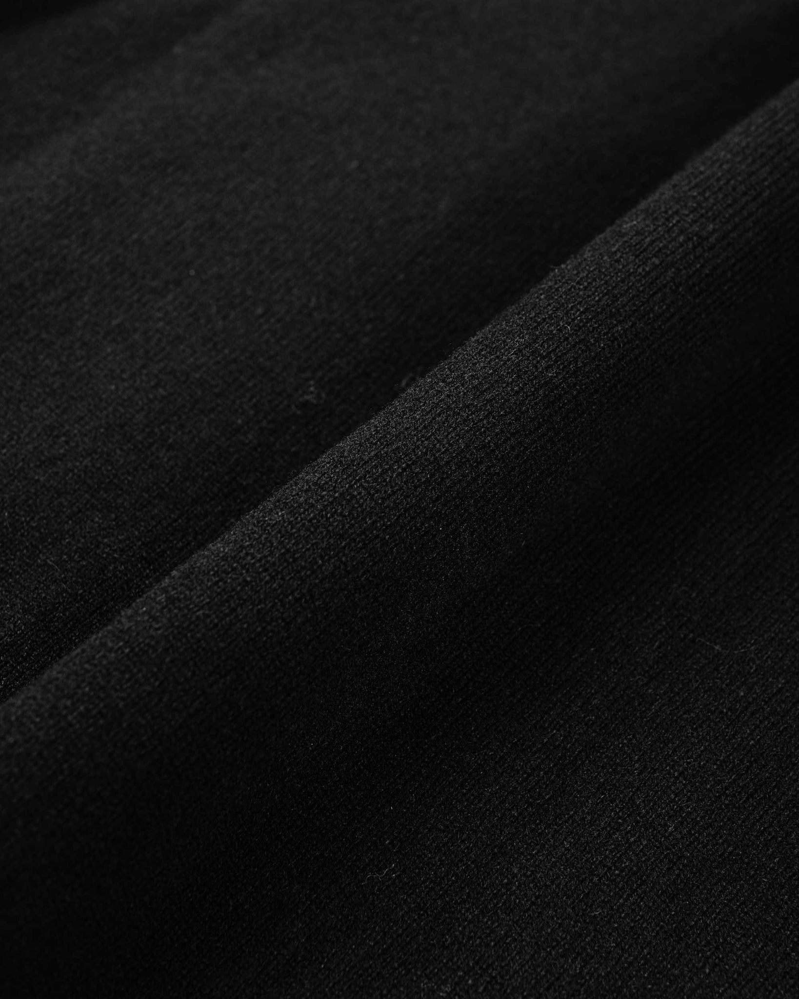 Norse Projects Adam Lambswool Cardigan Black Model Fabric