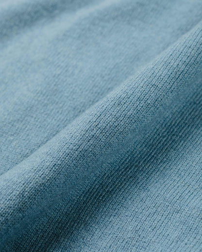 Norse Projects Adam Lambswool Cardigan Light Stone Blue Fabric