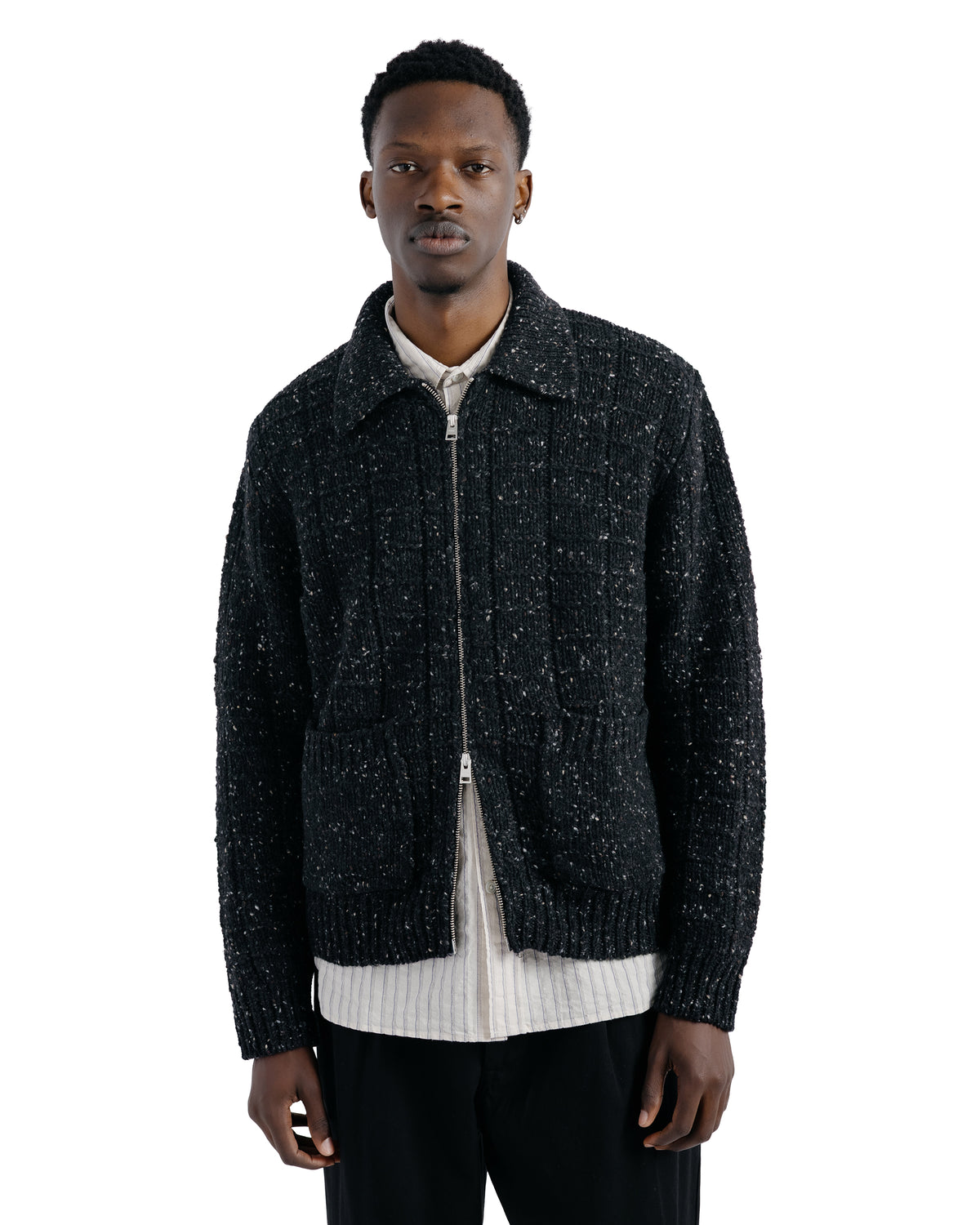 Norse Projects Aldrup Donegal Square Jacket Charcoal Melange