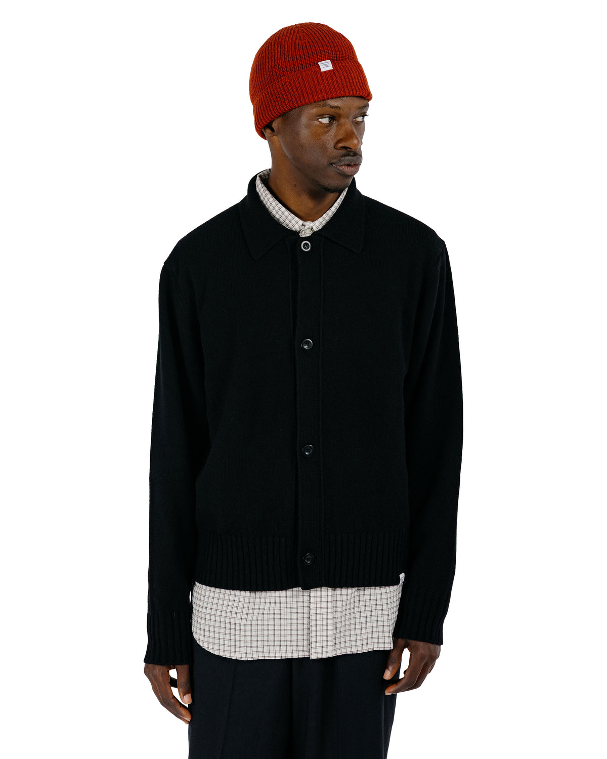 Norse Projects Aldrup Lambswool Cardigan Black