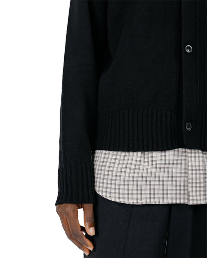 Norse Projects Aldrup Lambswool Cardigan Black