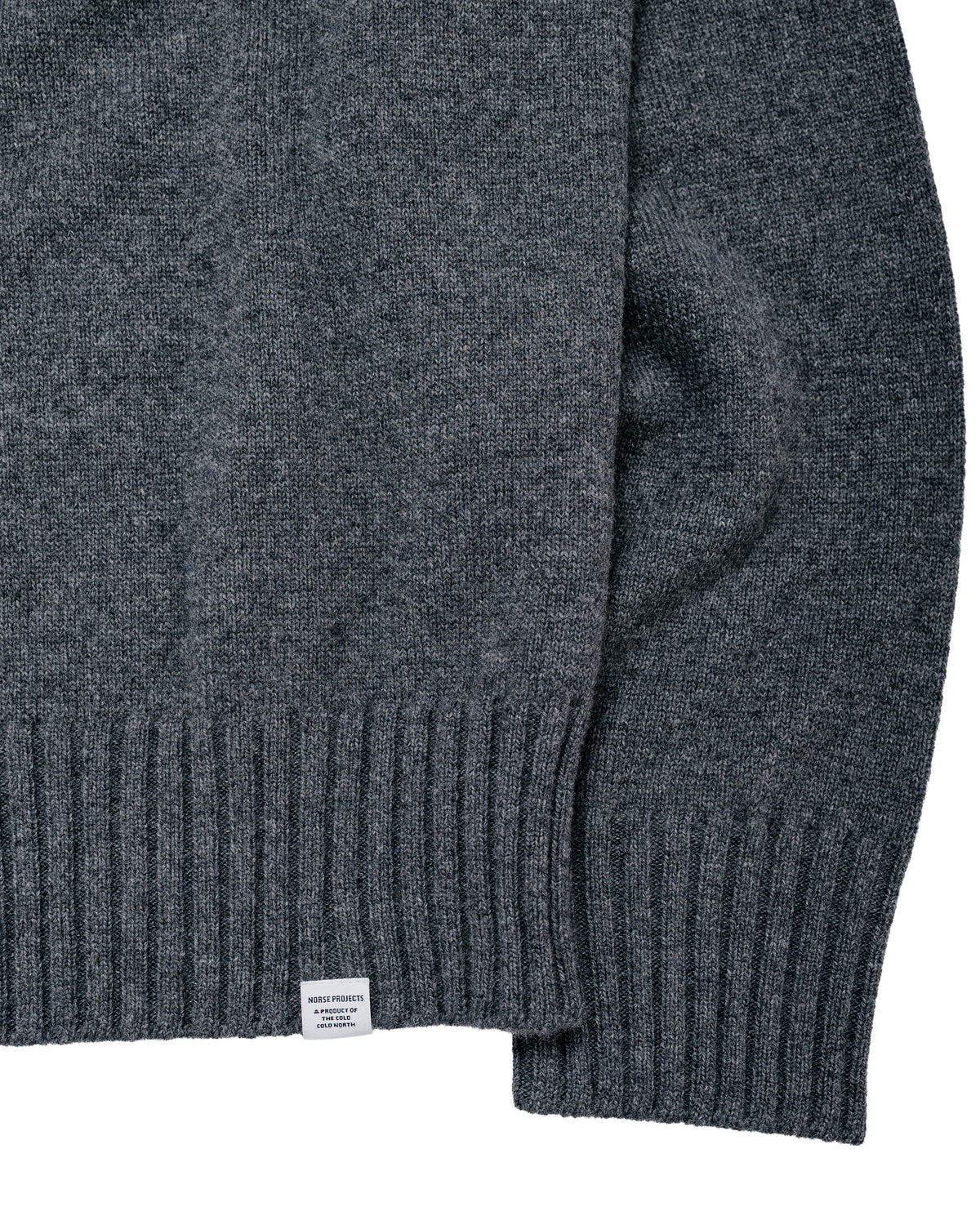 Norse Projects Aldrup Lambswool Cardigan Grey Melange