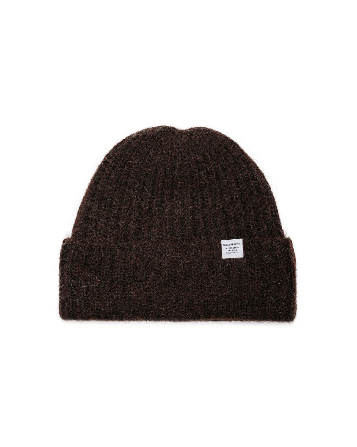 Norse Projects Alpaca Wool Chunky Rib Beanie Delicioso Brown