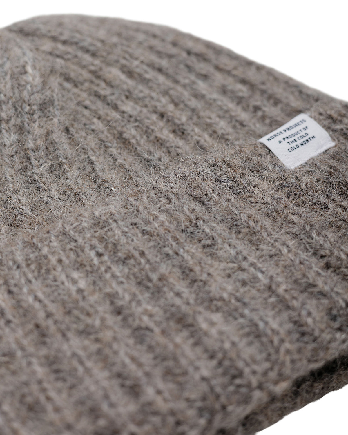 Norse Projects Alpaca Wool Chunky Rib Beanie Walnut