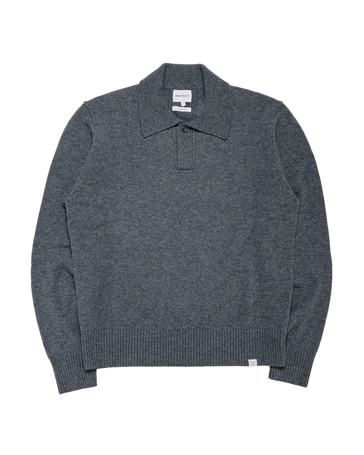 Norse Projects Anholt Lambswool Grey Melange