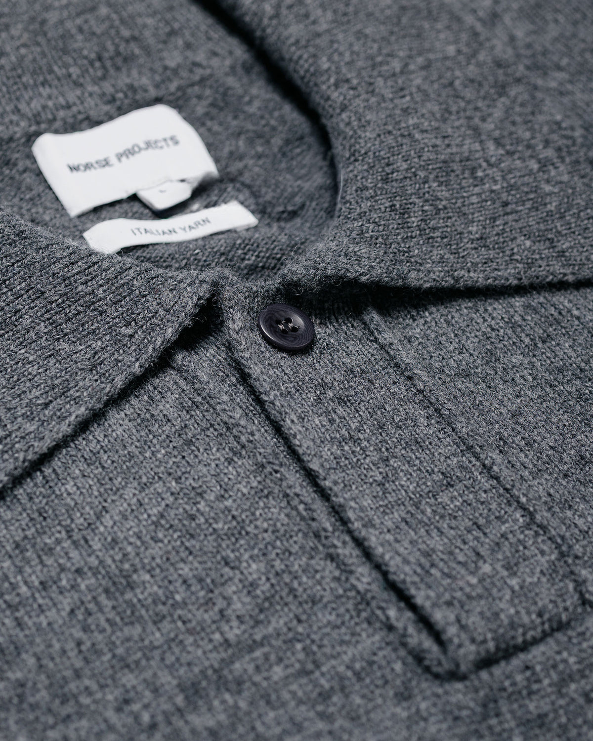 Norse Projects Anholt Lambswool Grey Melange