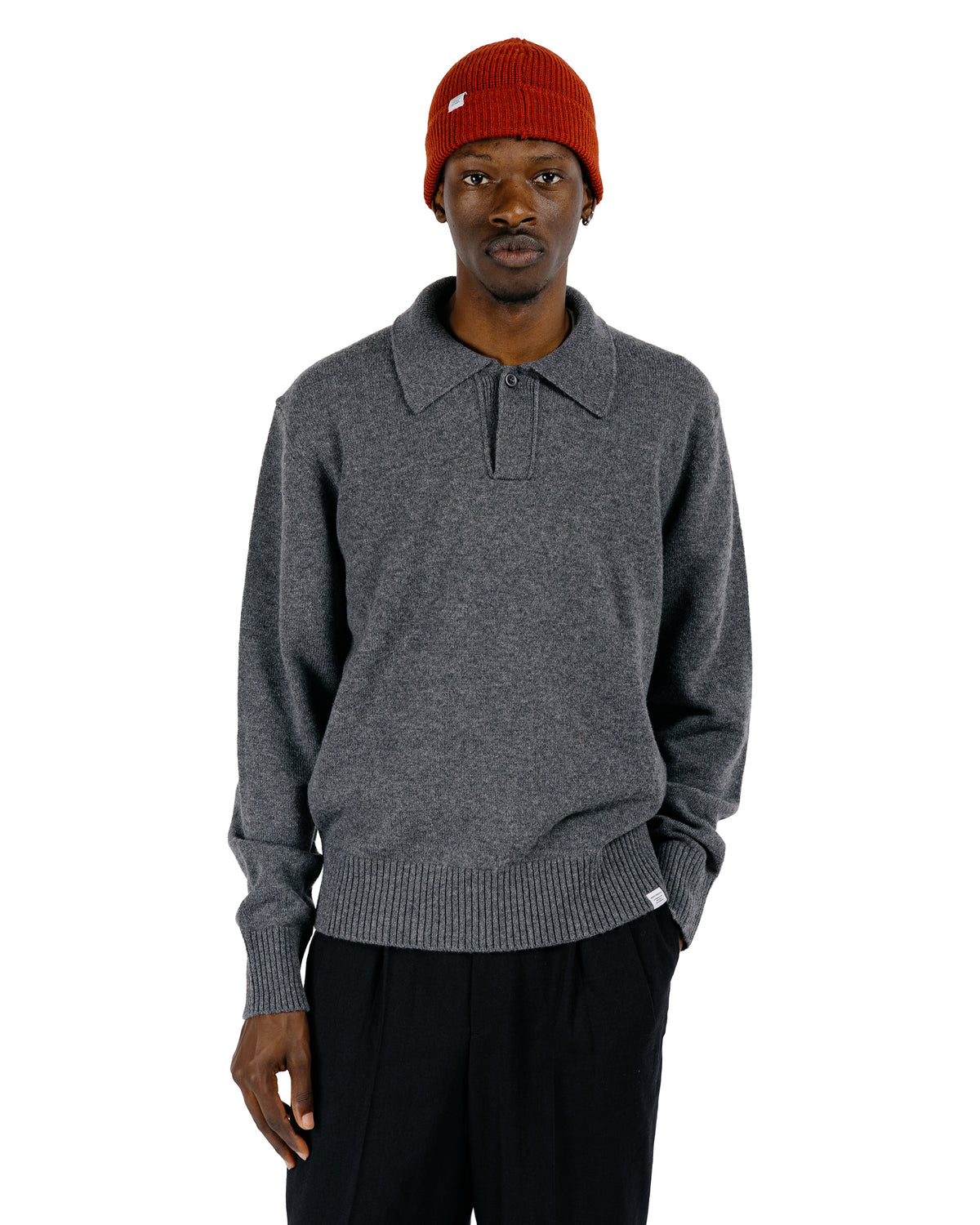 Norse Projects Anholt Lambswool Grey Melange