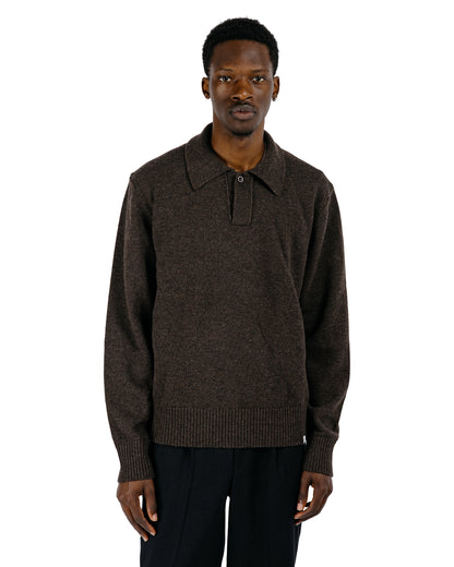 Norse Projects Anholt Lambswool Heathland Brown