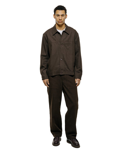Norse Projects Arresskov Cotton Linen Twill Overshirt Delicioso Brown