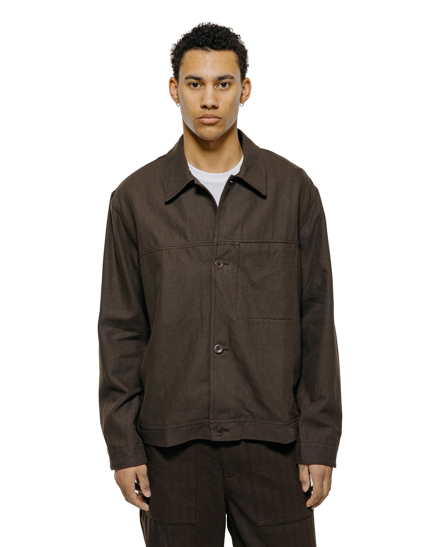 Norse Projects Arresskov Cotton Linen Twill Overshirt Delicioso Brown