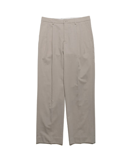 Norse Projects Benn Relaxed Light Wool Pleated Trouser Light Khaki 