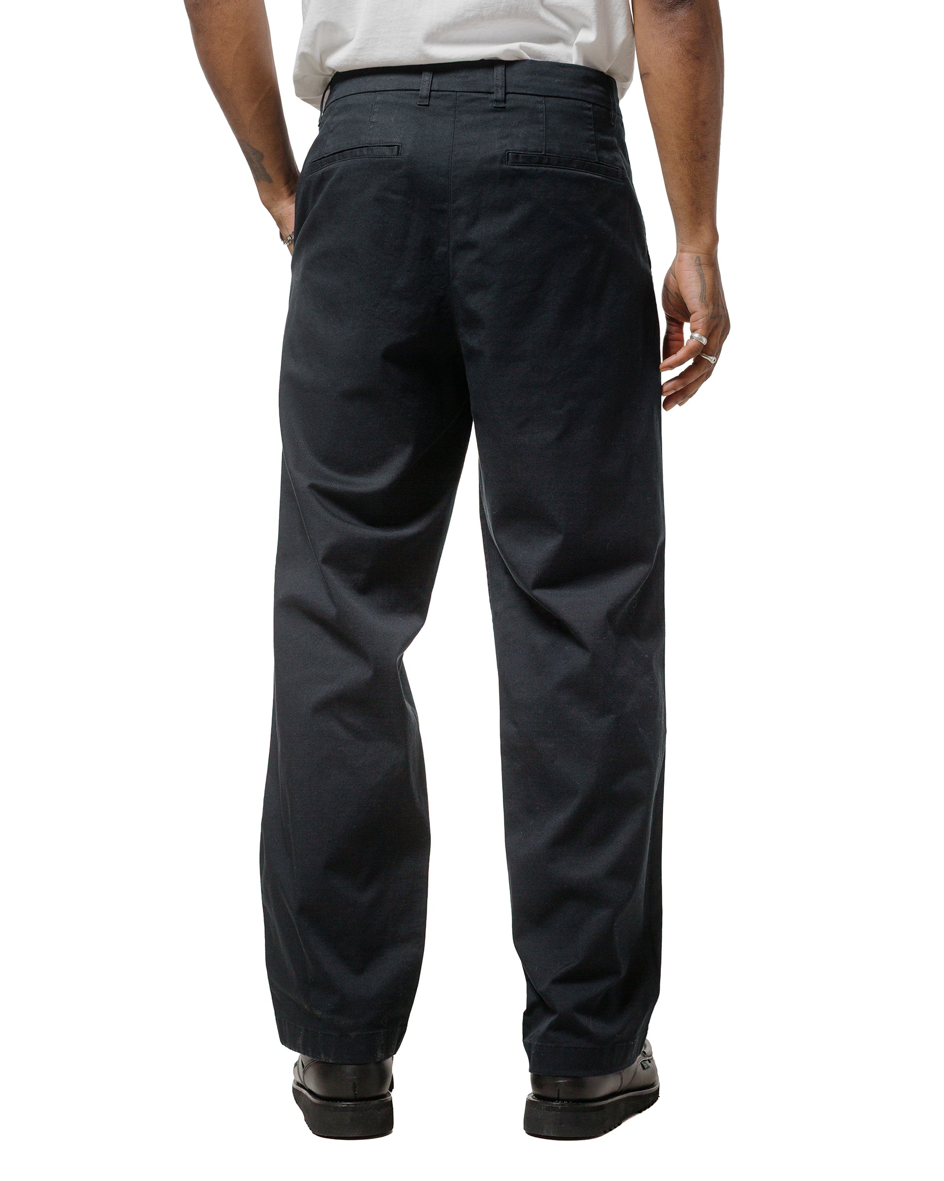 Norse Projects Benn Relaxed Twill Pleated Trouser Black