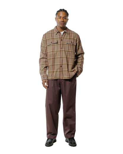 Norse Projects Benn Relaxed Twill Pleated Trouser Seal Brown