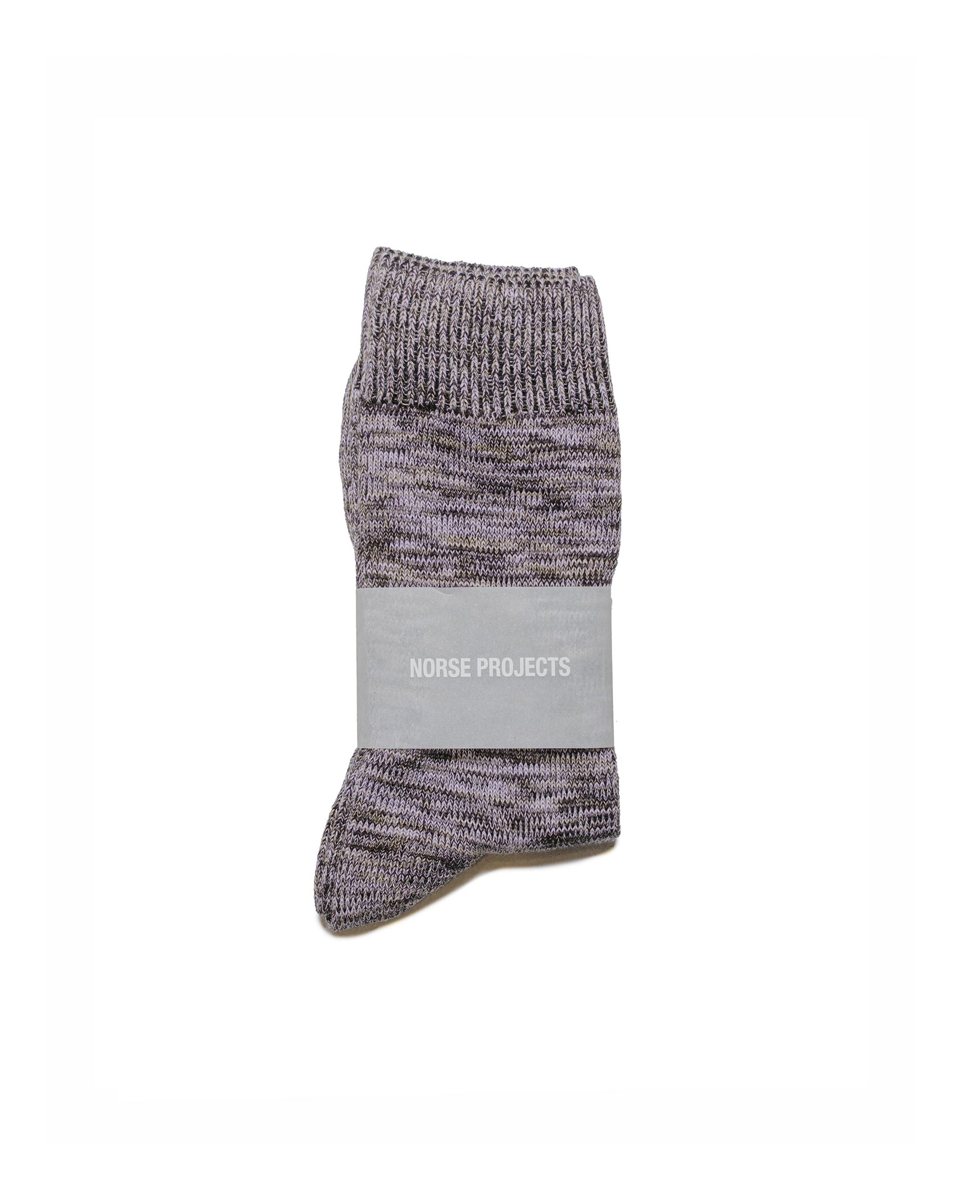 Norse Projects Bjarki Cotton Twist Sock Crocus Purple