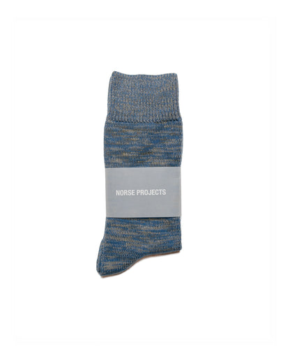 Norse Projects Bjarki Cotton Twist Sock Fog Blue 