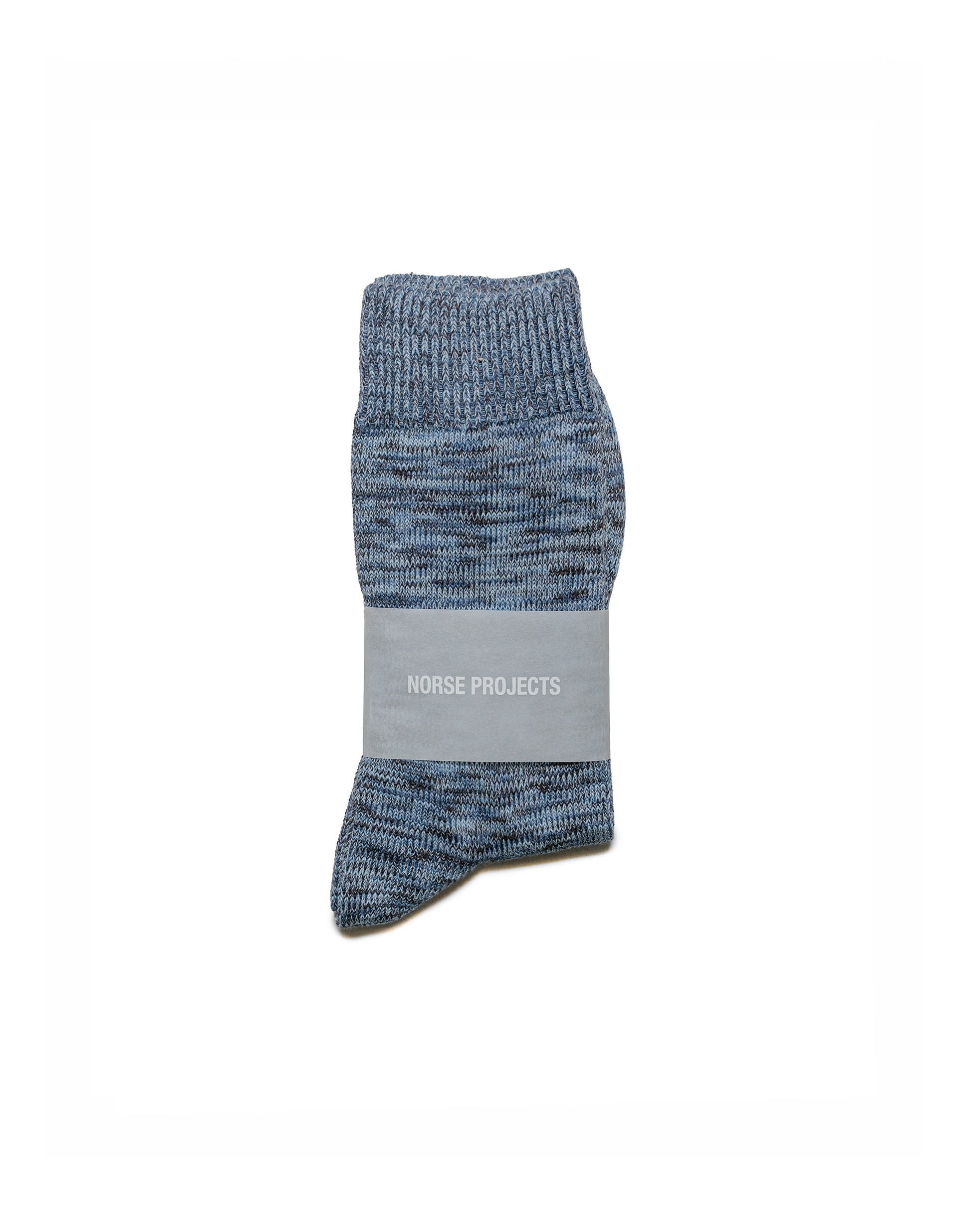 Norse Projects Bjarki Cotton Twist Sock Steel Blue