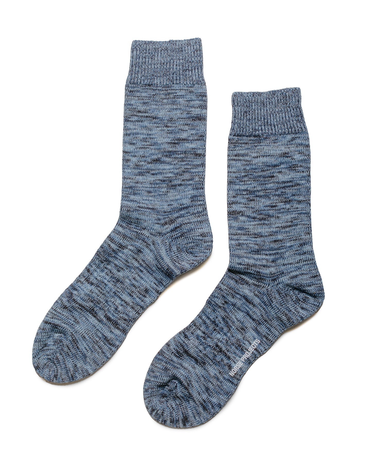 Norse Projects Bjarki Cotton Twist Sock Steel Blue 