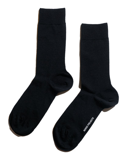 Norse Projects Bjarki Tech Merino Sock All Black