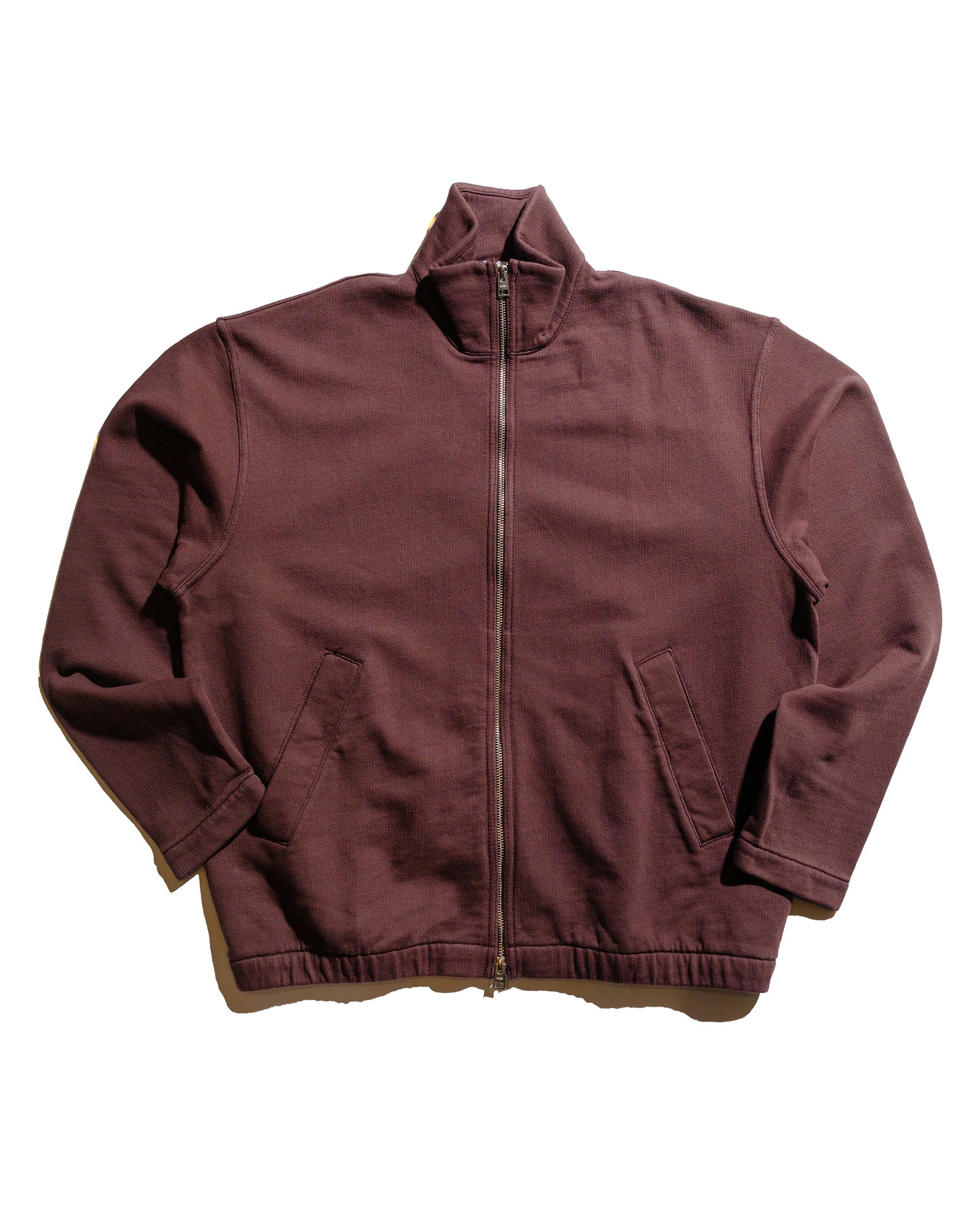 Norse Projects Bjorn Relaxed Organic Loopback Track Jacket Mahogany