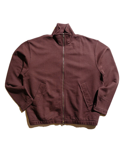 Norse Projects Bjorn Relaxed Organic Loopback Track Jacket Mahogany