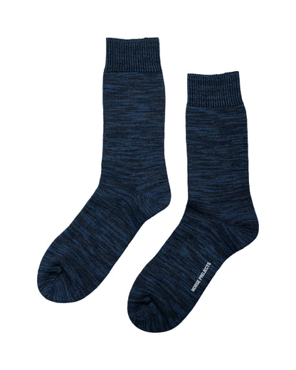Norse Projects Bykle Heavy Cotton Twist Sock Dark Blue