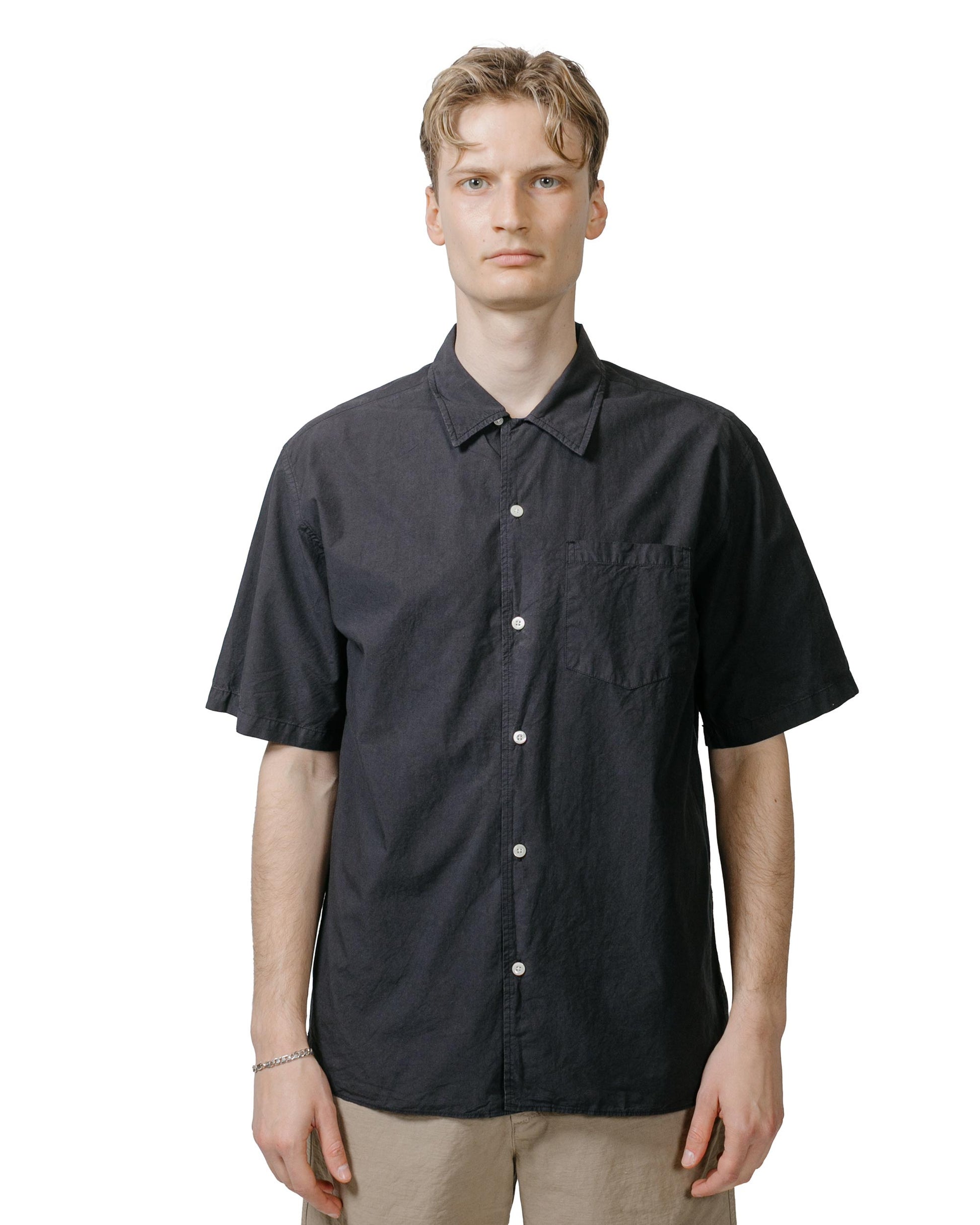 Norse Projects Carsten Cotton Tencel Dark Navy model front