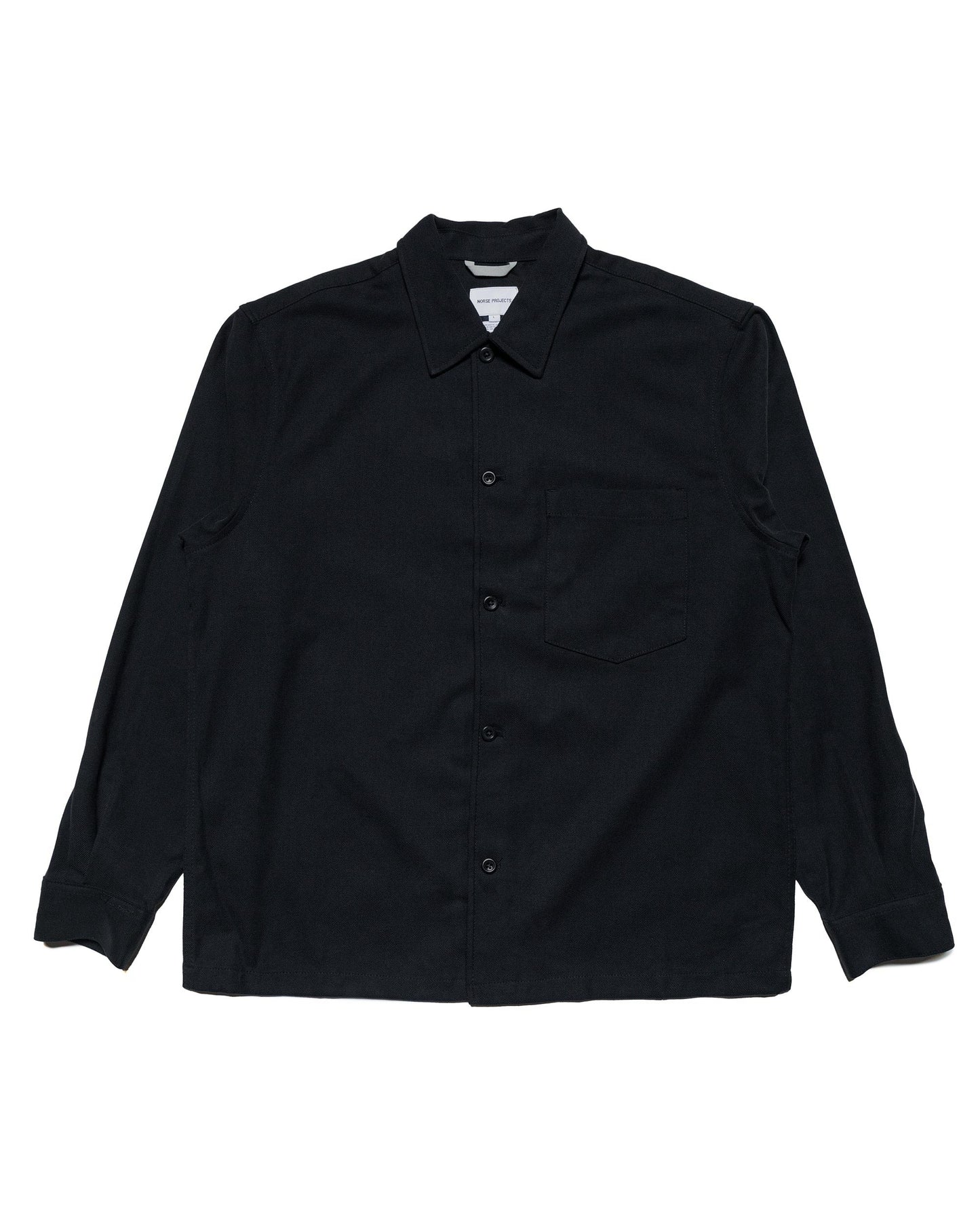 Norse Projects Carsten Cotton Wool LS Shirt Black