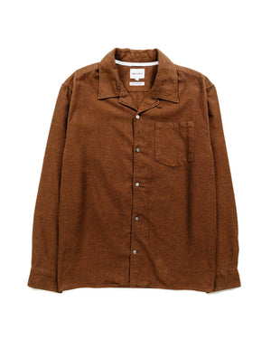 Norse Projects Carsten Organic Flannel Shirt LS Rust Brown