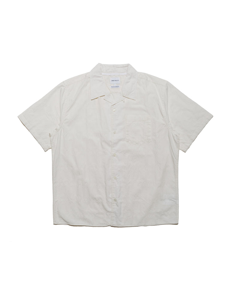 Norse Projects Carsten Relaxed Dobby Check Shirt Ecru